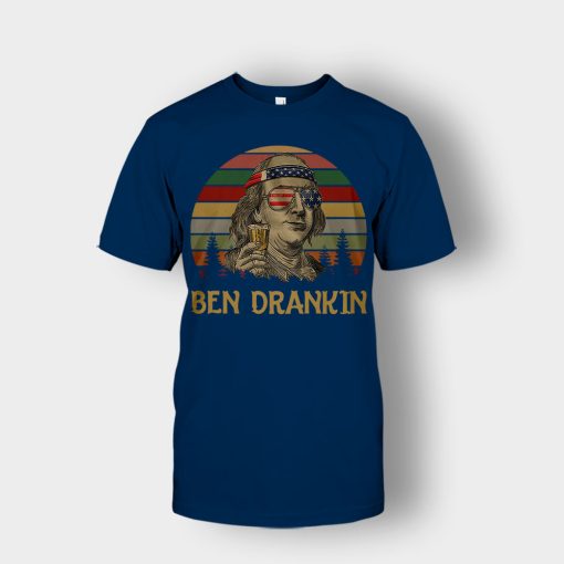 Ben-Drankin-4th-Of-July-Independence-Day-Patriot-Unisex-T-Shirt-Navy