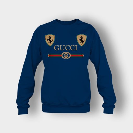 Best-Gucci-Ferrari-New-Crewneck-Sweatshirt-Navy
