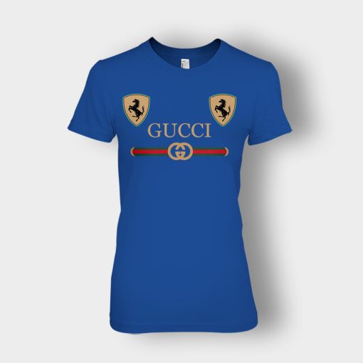 Best-Gucci-Ferrari-New-Ladies-T-Shirt-Royal