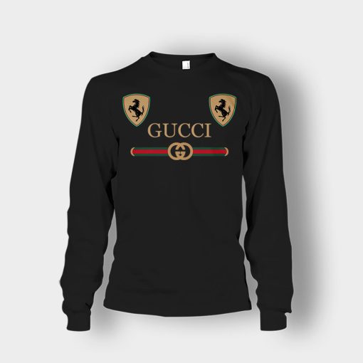 Best-Gucci-Ferrari-New-Unisex-Long-Sleeve-Black