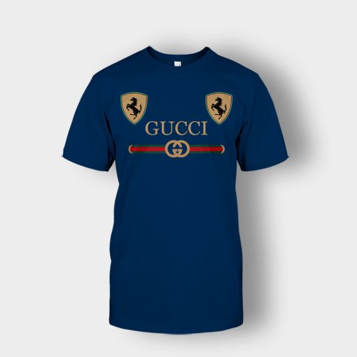Best-Gucci-Ferrari-New-Unisex-T-Shirt-Navy
