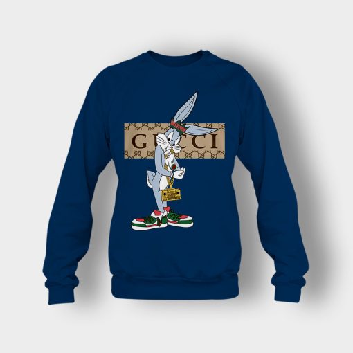 Best-Gucci-Rabbit-Crewneck-Sweatshirt-Navy