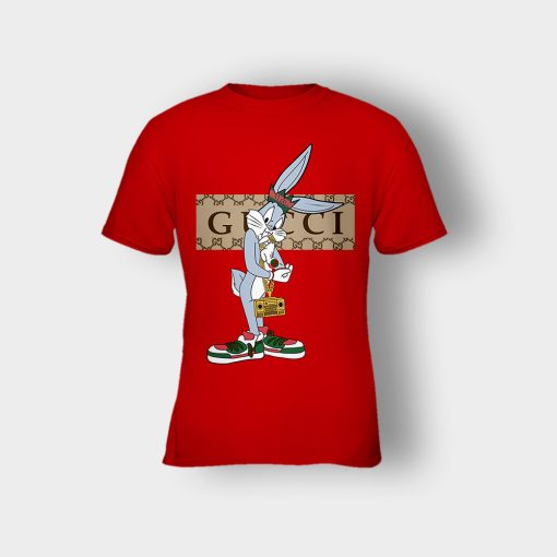 Best-Gucci-Rabbit-Kids-T-Shirt-Red