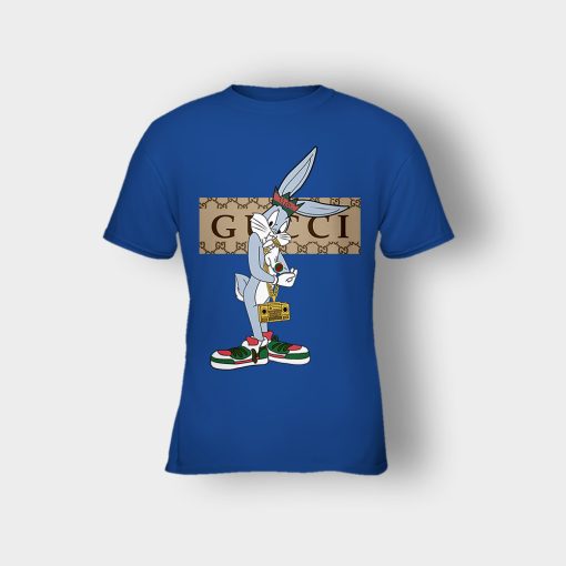 Best-Gucci-Rabbit-Kids-T-Shirt-Royal