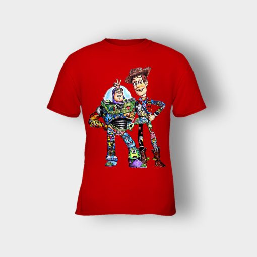 Buzz-Lightyear-And-Woody-Disney-Toy-Story-Kids-T-Shirt-Red
