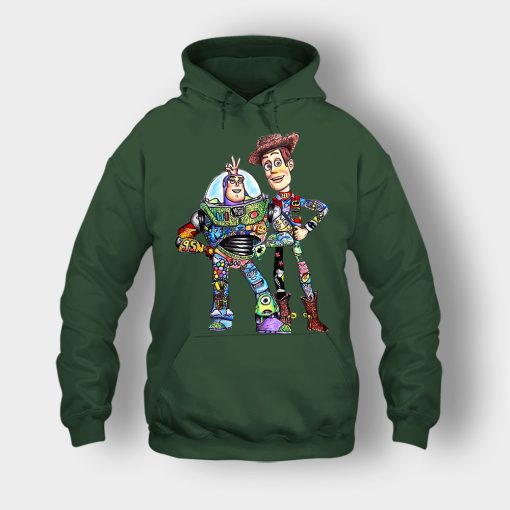 Buzz-Lightyear-And-Woody-Disney-Toy-Story-Unisex-Hoodie-Forest