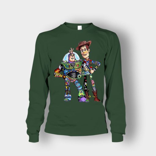 Buzz-Lightyear-And-Woody-Disney-Toy-Story-Unisex-Long-Sleeve-Forest