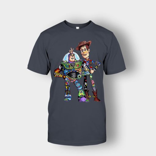 Buzz-Lightyear-And-Woody-Disney-Toy-Story-Unisex-T-Shirt-Dark-Heather