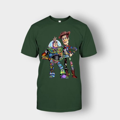 Buzz-Lightyear-And-Woody-Disney-Toy-Story-Unisex-T-Shirt-Forest