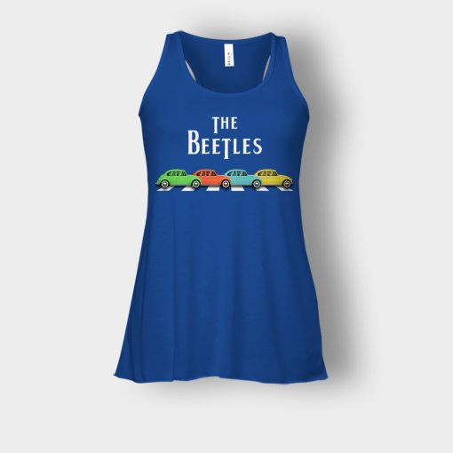 Car-The-Beetles-The-Beatles-Car-Crosswalk-Bella-Womens-Flowy-Tank-Royal