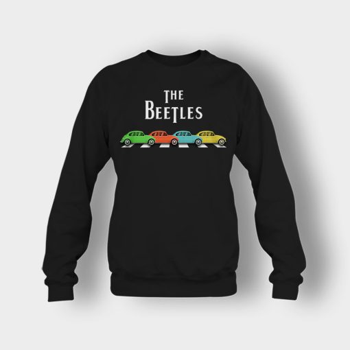 Car-The-Beetles-The-Beatles-Car-Crosswalk-Crewneck-Sweatshirt-Black