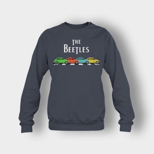 Car-The-Beetles-The-Beatles-Car-Crosswalk-Crewneck-Sweatshirt-Dark-Heather