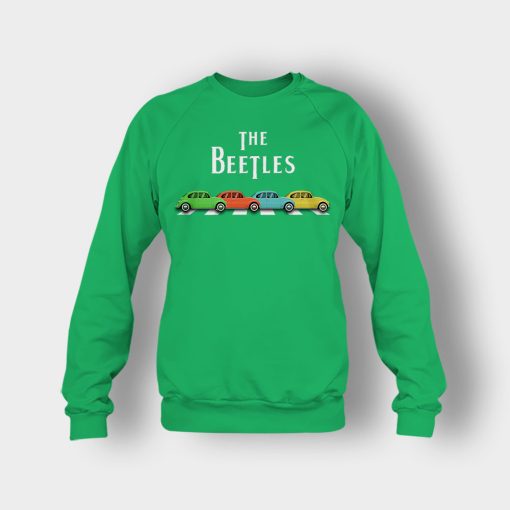 Car-The-Beetles-The-Beatles-Car-Crosswalk-Crewneck-Sweatshirt-Irish-Green
