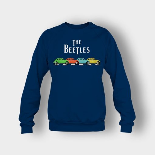 Car-The-Beetles-The-Beatles-Car-Crosswalk-Crewneck-Sweatshirt-Navy