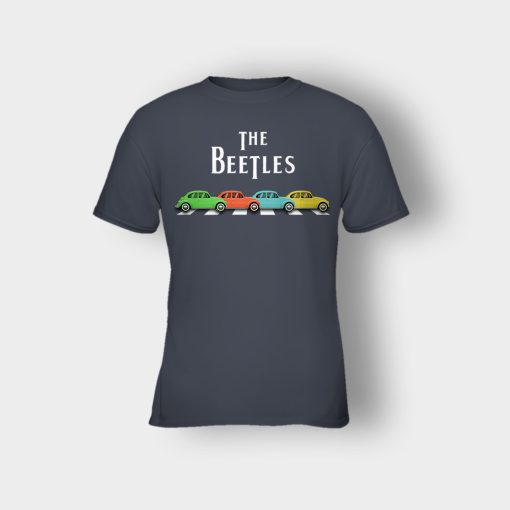 Car-The-Beetles-The-Beatles-Car-Crosswalk-Kids-T-Shirt-Dark-Heather