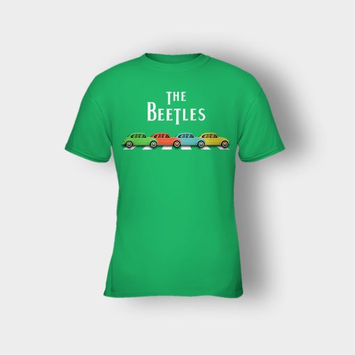 Car-The-Beetles-The-Beatles-Car-Crosswalk-Kids-T-Shirt-Irish-Green