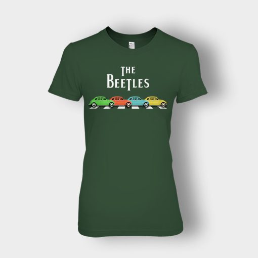 Car-The-Beetles-The-Beatles-Car-Crosswalk-Ladies-T-Shirt-Forest