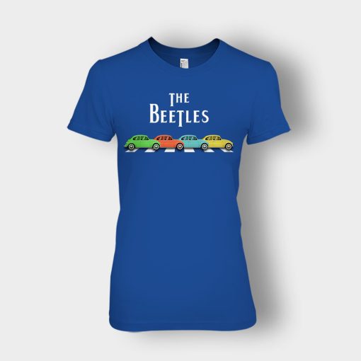 Car-The-Beetles-The-Beatles-Car-Crosswalk-Ladies-T-Shirt-Royal