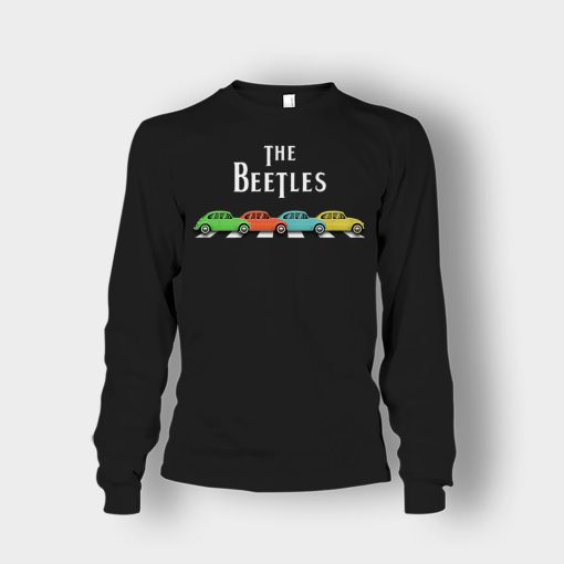Car-The-Beetles-The-Beatles-Car-Crosswalk-Unisex-Long-Sleeve-Black