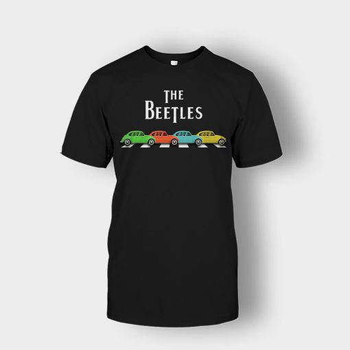 Car-The-Beetles-The-Beatles-Car-Crosswalk-Unisex-T-Shirt-Black