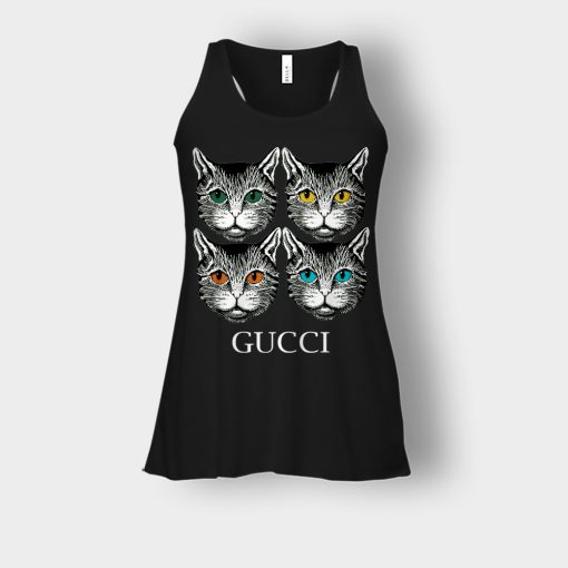 Cat-Gucci-Inspired-Bella-Womens-Flowy-Tank-Black