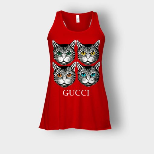 Cat-Gucci-Inspired-Bella-Womens-Flowy-Tank-Red