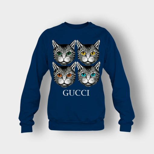 Cat-Gucci-Inspired-Crewneck-Sweatshirt-Navy