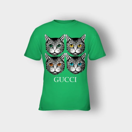 Cat-Gucci-Inspired-Kids-T-Shirt-Irish-Green