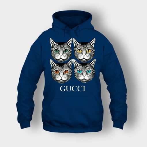 Cat-Gucci-Inspired-Unisex-Hoodie-Navy