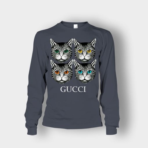 Cat-Gucci-Inspired-Unisex-Long-Sleeve-Dark-Heather
