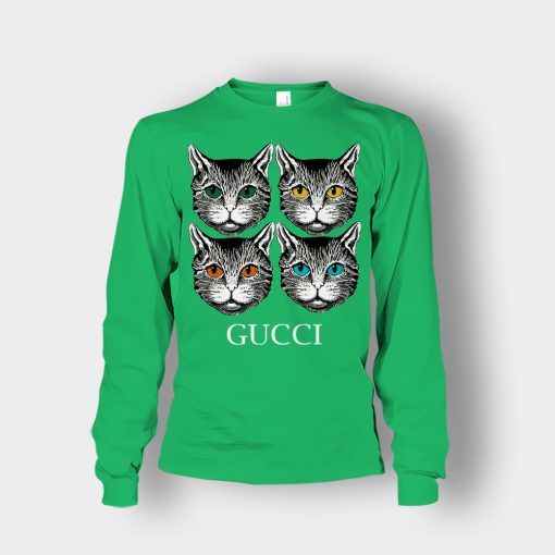 Cat-Gucci-Inspired-Unisex-Long-Sleeve-Irish-Green