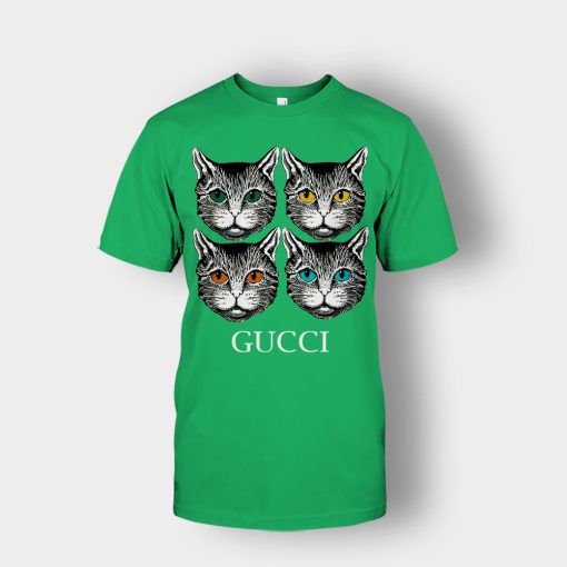 Cat-Gucci-Inspired-Unisex-T-Shirt-Irish-Green