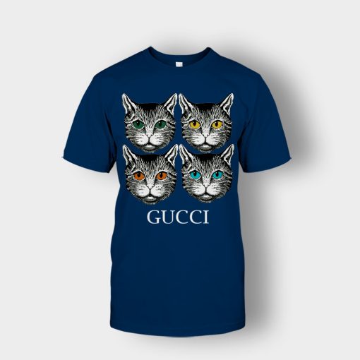 Cat-Gucci-Inspired-Unisex-T-Shirt-Navy