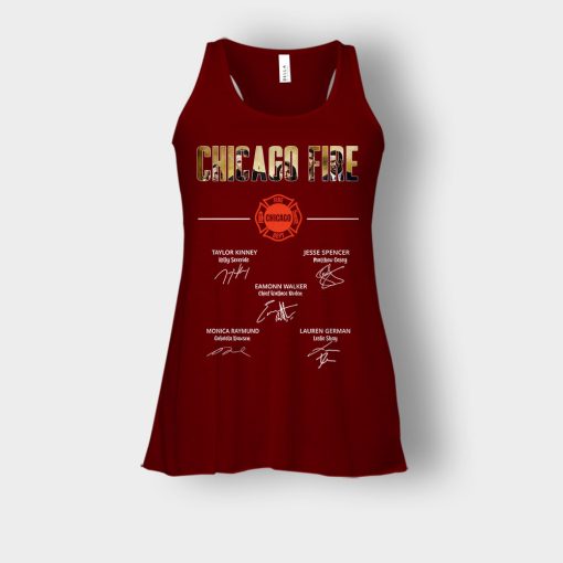 Chicago-Fire-Signatures-Bella-Womens-Flowy-Tank-Maroon
