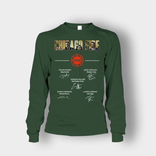 Chicago-Fire-Signatures-Unisex-Long-Sleeve-Forest