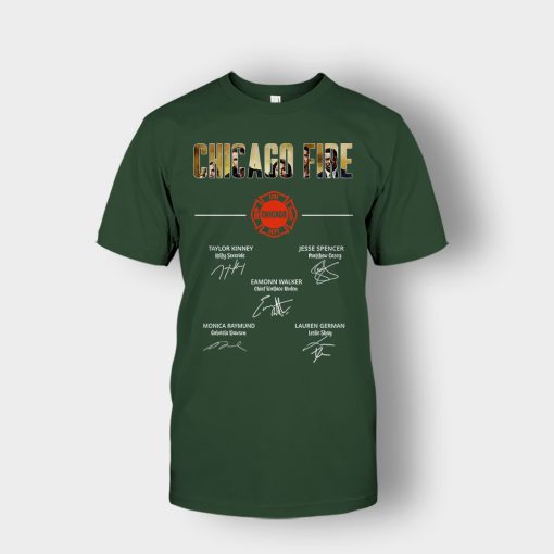 Chicago-Fire-Signatures-Unisex-T-Shirt-Forest