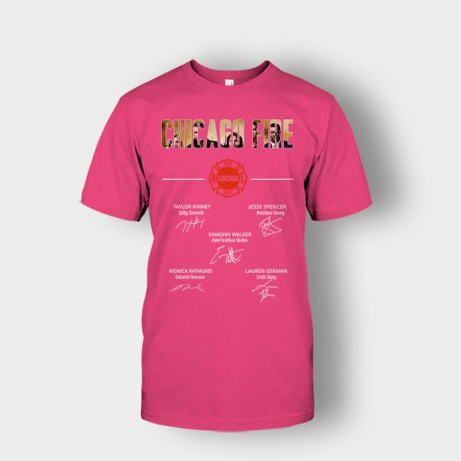 Chicago-Fire-Signatures-Unisex-T-Shirt-Heliconia