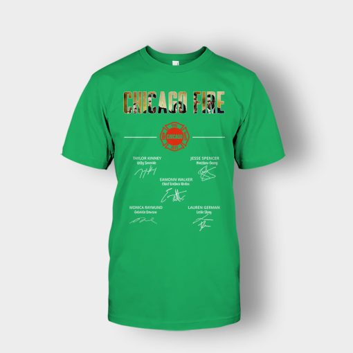 Chicago-Fire-Signatures-Unisex-T-Shirt-Irish-Green