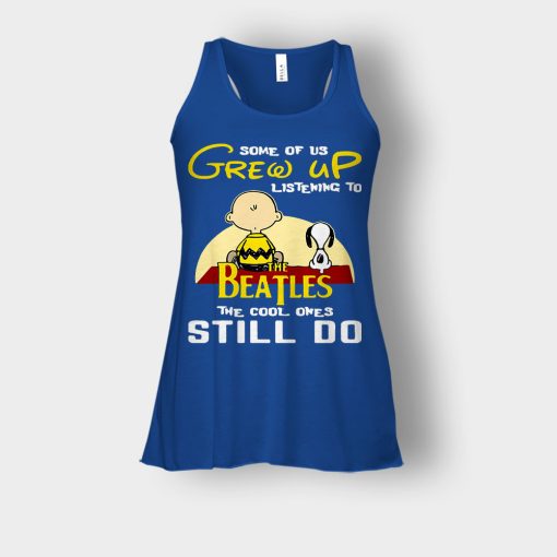 Chris-Brown-Snoopy-Grew-up-listening-to-the-beatles-the-cool-ones-Bella-Womens-Flowy-Tank-Royal