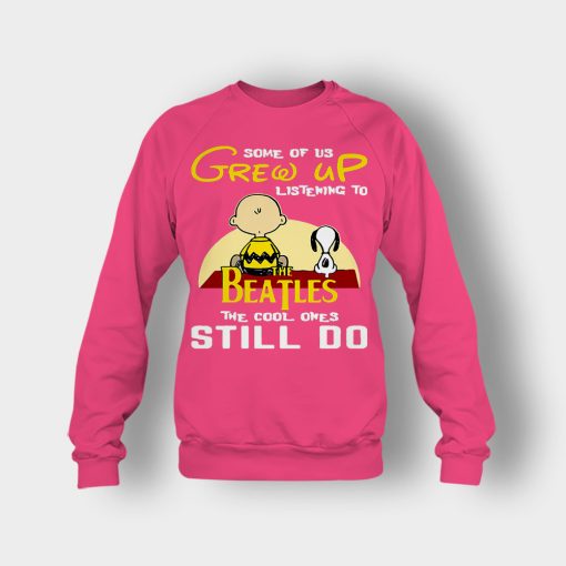 Chris-Brown-Snoopy-Grew-up-listening-to-the-beatles-the-cool-ones-Crewneck-Sweatshirt-Heliconia
