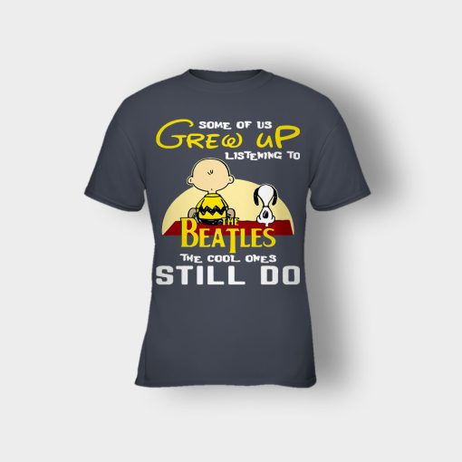 Chris-Brown-Snoopy-Grew-up-listening-to-the-beatles-the-cool-ones-Kids-T-Shirt-Dark-Heather