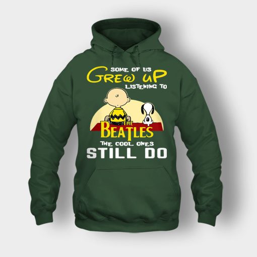 Chris-Brown-Snoopy-Grew-up-listening-to-the-beatles-the-cool-ones-Unisex-Hoodie-Forest