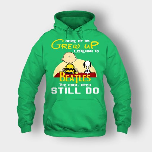 Chris-Brown-Snoopy-Grew-up-listening-to-the-beatles-the-cool-ones-Unisex-Hoodie-Irish-Green