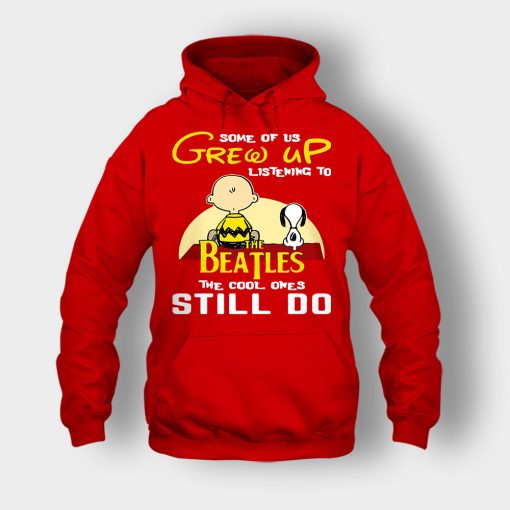 Chris-Brown-Snoopy-Grew-up-listening-to-the-beatles-the-cool-ones-Unisex-Hoodie-Red