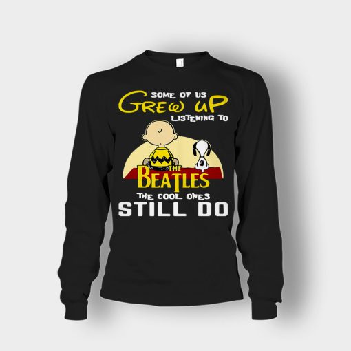 Chris-Brown-Snoopy-Grew-up-listening-to-the-beatles-the-cool-ones-Unisex-Long-Sleeve-Black