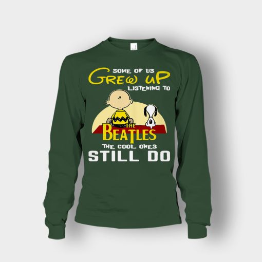 Chris-Brown-Snoopy-Grew-up-listening-to-the-beatles-the-cool-ones-Unisex-Long-Sleeve-Forest