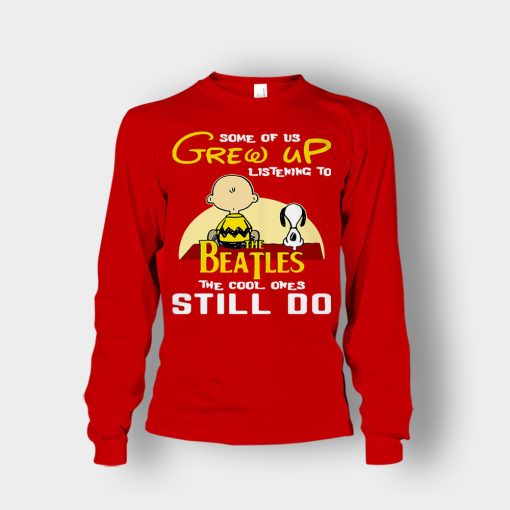 Chris-Brown-Snoopy-Grew-up-listening-to-the-beatles-the-cool-ones-Unisex-Long-Sleeve-Red