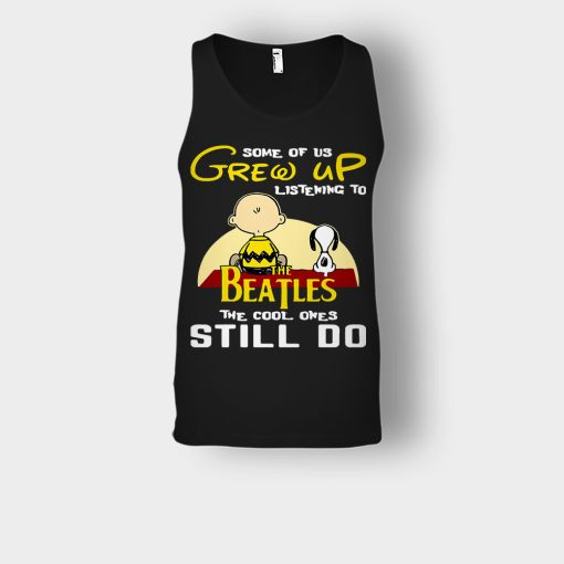 Chris-Brown-Snoopy-Grew-up-listening-to-the-beatles-the-cool-ones-Unisex-Tank-Top-Black
