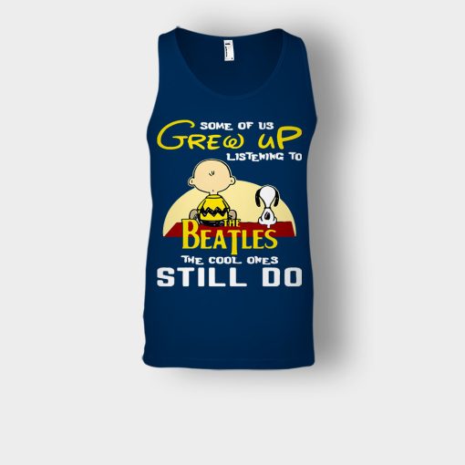 Chris-Brown-Snoopy-Grew-up-listening-to-the-beatles-the-cool-ones-Unisex-Tank-Top-Navy