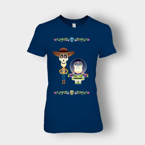 Coco-x-Toy-Story-Disney-Inspired-Ladies-T-Shirt-Navy